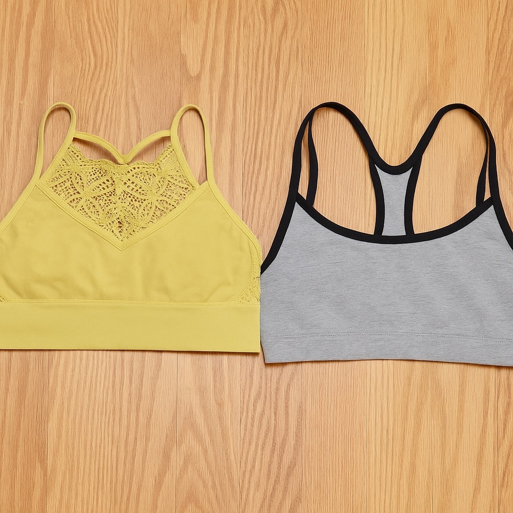 Bralette Bundle | Lace & Racerback Sports Bras | Size M/L